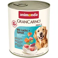 Animonda 6x800g GranCarno Original Adult lohi & pinaatti Animonda koiranruoka