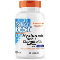 Doctors Best , Hyaluronihappo + Kondroitti Sulfaatti BioCell Kollageenin kanssa, 60 kasvis kapselit