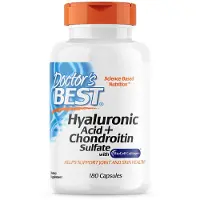 Doctors Best Hyaluronihappo + kondroitiinisulfaatti BioCell Collagen - 180 kapselia