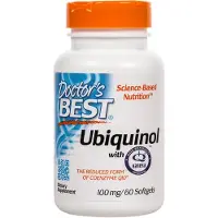 Doctors Best Ubikinoli ja Kaneka Q+ 100 mg - 60 pehmytkapseliä