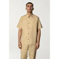 Fat Moose Evan Shirt Ss - Beige - M