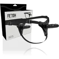 Fetish Submissive Silicone Strap-On Realistic Black 16 cm