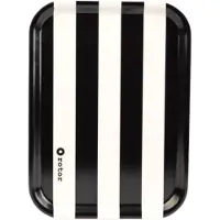 Rotor Design - Stripes Tarjotin 27x20 cm Musta/Valkoinen