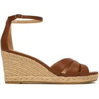 Ralph Lauren Nellie Nappa Leather Espadrille - Brown - 42