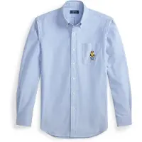 Ralph Lauren Paita 'CLASSIC' vaaleansininen / ruskea / brokadi / keltainen