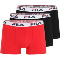 FILA Bokserishortsit kirkaanpunainen / musta / valkoinen