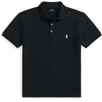 Ralph Lauren Custom Slim Fit Stretch Mesh Polo Shirt - Black - XXL
