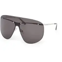 GCDS GD0072 0/0/125 Kiiltävä palladium Etuosa metallista jyrsitty lakka UNISEX GD0072 Aurinkolasit