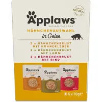 Applaws 48x70g Cat Pouch in Jelly Mix kana kissan märkäruoka