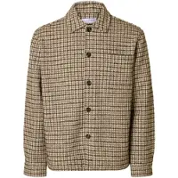 Selected Slhregari Wool Blend Nf Undyed Overshirt - Beige - L