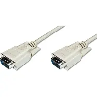 Digitus AK-310100-018-E, 1,8 m, VGA (D-Sub), VGA (D-Sub), Beige, Nikkeli, Kiina
