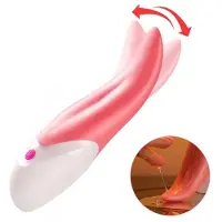 Dark Red Brand Naisten vibraattori - hierontalaite, Tongue Licking Vibrator