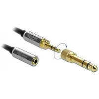 DeLOCK – Coiled Cable Extension 3.5 mm 3 pin Stereo Jack male to Stereo Jack female 1 m (85831)