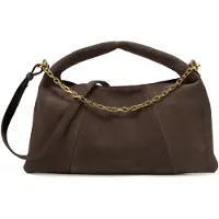 Les Visionnaires Sadie Cozy Chain Käsilaukku Nahka 37 cm Ruskea
