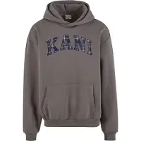 Karl kani Collegepaita 'Serif' tummansininen / tummanharmaa / valkoinen