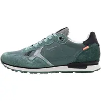 Pepe Jeans for man. PMS400005 Brit Flyer green shoes (44), Flat, Laces, Casual