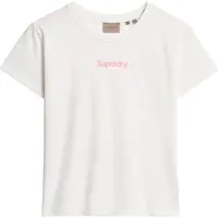 Superdry for woman. W1011635A T-shirt with Core City logo in white (M), Casual, Cotton, Short sleeve