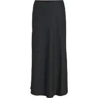 Vila Viellette Hw Midi Skirt - Noos - Black - 42
