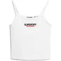 Superdry for woman. W6011836A T-shirt with Sportswear logo in white (S), Casual, Cotton, Sleeveless / Straps