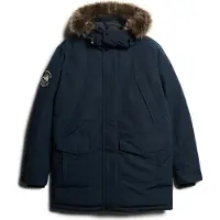 Superdry Everest Faux Fur Parka Jacket - Navy - S