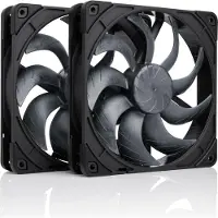 Noctua NF-A14x25 G2 140 mm PWM Sx2-PP tuuletin (2 kpl, musta)