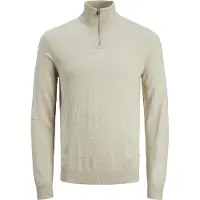 Jack & Jones Jjeemil Knit Half Zip Noos Jnr - Beige - 140