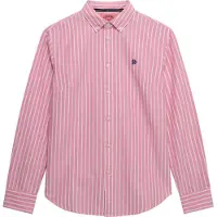 Superdry Slim Oxford Bd L,S Shirt - Pink - 12