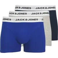 Jack & Jones Bokserishortsit 'JACJOE' sininen / laivastonsininen / meleerattu harmaa / valkoinen