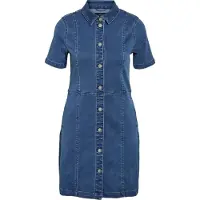 Noisy May Nmnisa S/S Slim Denim Dress Vi534Mb Noos - Blue - M