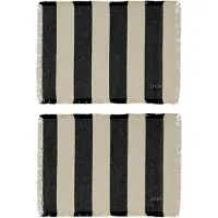 OYOY - Toppu Pöytätabletti 48x36 cm 2 kpl Black/Off-white