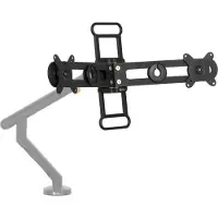 BakkerElkhuizen – BakkerElkhuizen BE Universal Crossbar, 8 kg, 43,2 cm (17"), 88,9 cm (35"), 100 x 100 mm, Korkeudensäätö, Musta (BNEBUC)