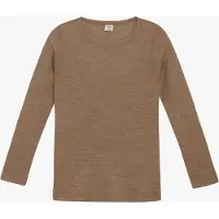 CeLaVi Pitkähihainen Paita Merinovilla, Cocoa Creme, 120