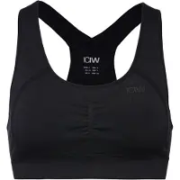 ICANIWILL Rush Seamless Sports Bra - Black - XS