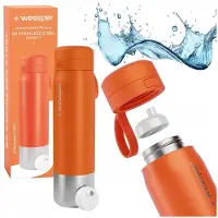 Wessper teräspullo 1L oranssi + pullon suodatinpatruuna
