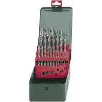 Metabo Metalliporanteräsarja HSS-G; 1-13 mm; 25 kpl.
