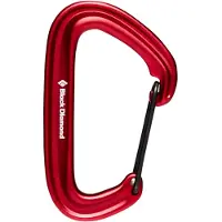 Black Diamond LiteWire Carabiner Red Kiipeilyvarusteet One Size
