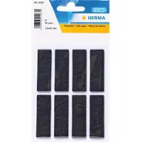 Herma 15187, Musta, Suorakulmio, 15 mm, 45 mm, 6 kpl (1840)