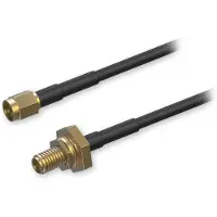 Teltonika SMA Cable Extension, SMA naaras - SMA uros, 2m, musta