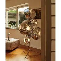 Tom Dixon Melt Chandelier lattiavalaisin LED 175 cm Hopea