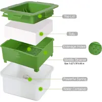 Hobby Hall Tofu-puristin, vedenpoistin, Green