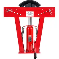 Vevor hydraulinen putkentaivutin, 12 tonnin manuaalinen kuparipakoputkien taivutuskone, jossa 6 muottia (1/2" - 2") ja 90-180° säädettävät rullat, raskaaseen käyttöön tarkoitettu putkentaivutin putkik
