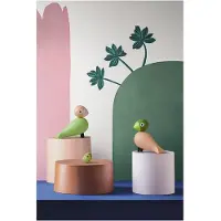 Kay Bojesen Denmark - Turturikyyhkyset 9,5x9x5 cm Vaaleanvihreä/Vaaleanpunainen
