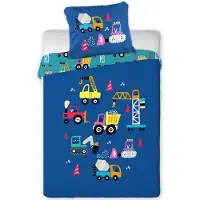 Cuddles lasten vuodevaatesetti Cuddles 023 Vehicles, 100x135, 2 osaa