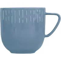 Aida Confetti Blueberry Krus M/Relief Porcelæn 1 Stk 35 Cl. - Blue - 35 CL x 11.5