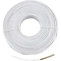 Cablexpert TC1000S-100M, 100 m, Valkoinen, Tasainen, Polyvinyylikloridi (PVC), Valkoinen, 300 g