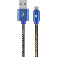 Gembird Cable Micro USB premium jeans 2 m