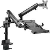 24hShop Ergonominen ja joustava pöytäkiinnike näytölle ja kannettavalle