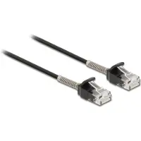 DeLOCK 87016, 1 m, Cat6a, U/UTP (UTP), RJ-45, RJ-45, Musta