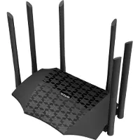 Tenda AC21, Wi-Fi 5 (802.11ac), Kaksitaajuus (2,4 GHz/5 GHz), Ethernet LAN, Musta, Pöytäreititin