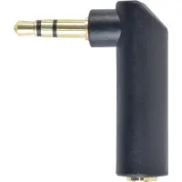 Gembird A-3.5M-3.5FL, 3.5mm, 3.5mm, Musta
